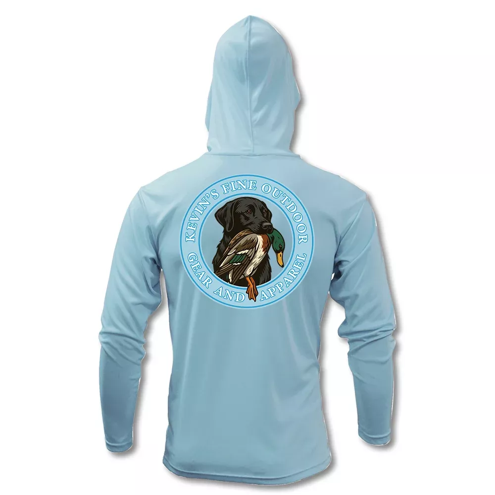 Kevin's Kids Black Lab Performance Long Sleeve Hoodie