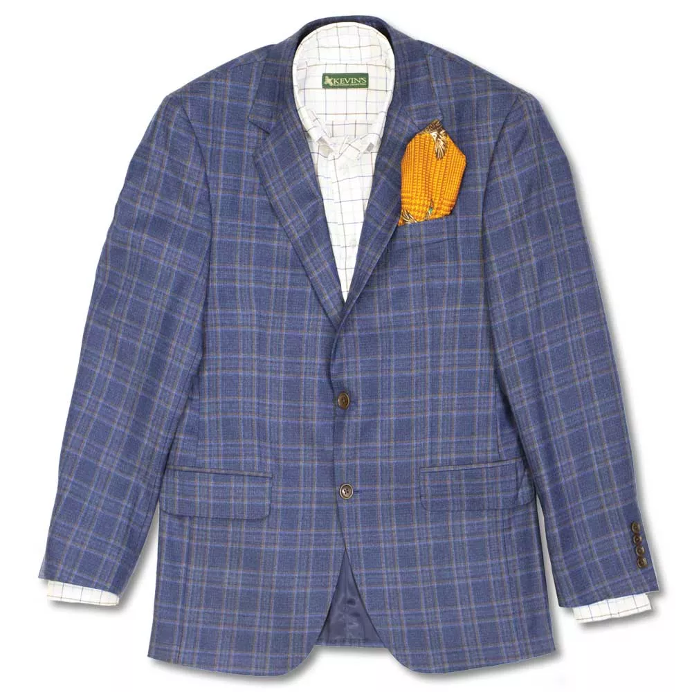 Kevin's Navy Windowpane Sports Coat