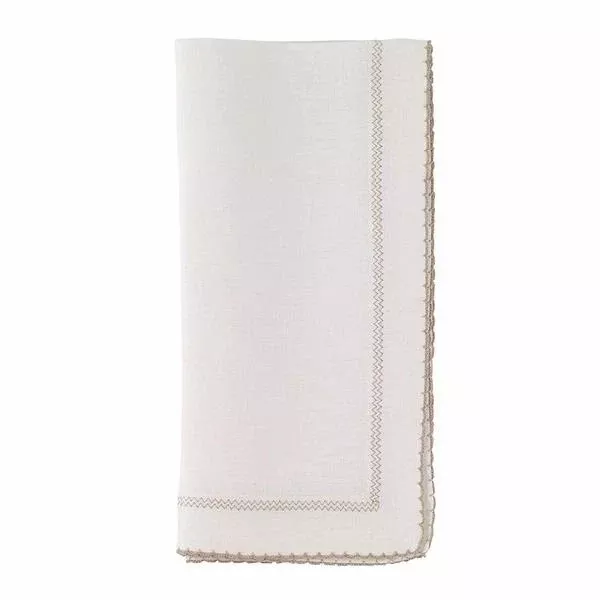 Kevin's Scalloped Linen Napkins