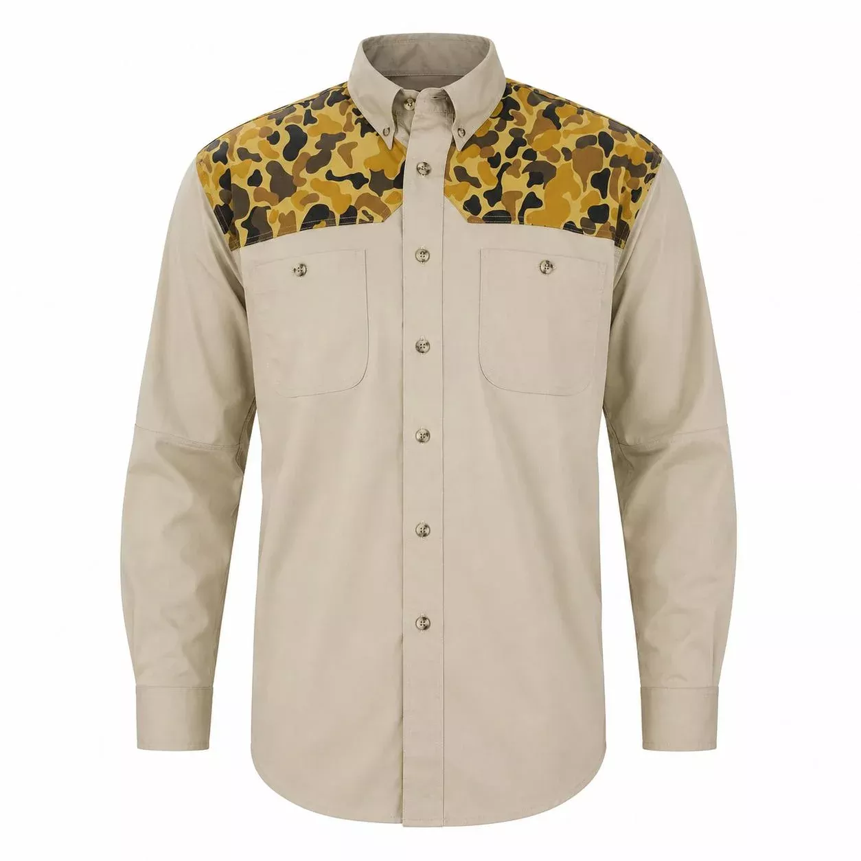Kevin's Trim Fit Dual Patch Long Sleeve Shooting Shirt