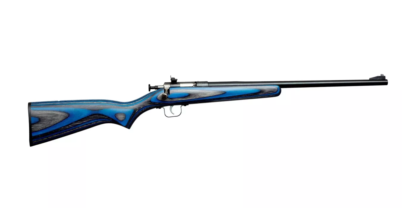 Keystone Crickett 22 LR Bolt-Action Rifle with Blue Laminate Stock