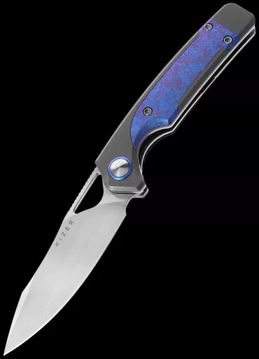 Kizer Ara Purple Snowflake Titanium Folding Knife