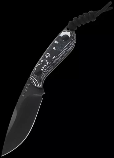 Kizer Buddy Fat Carbon White Storm Fixed Blade