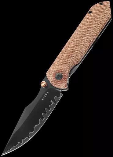 Kizer Harpoon Micarta Folding Knife