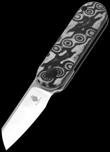 Kizer Mini Bay Vortex Micarta Folding Knife