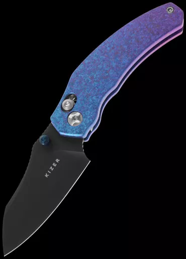 Kizer Mini Bulldog Crystallized Titanium Folding Knife