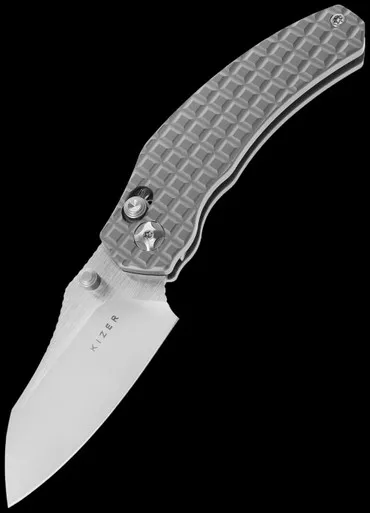 Kizer Mini Bulldog Titanium Frag Folding Knife