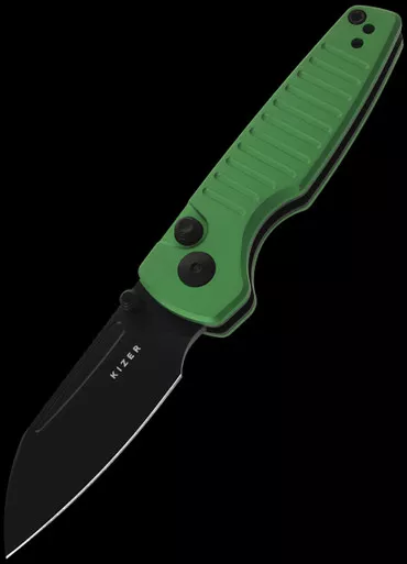 Kizer Parakeet Green Aluminium Folding Knife