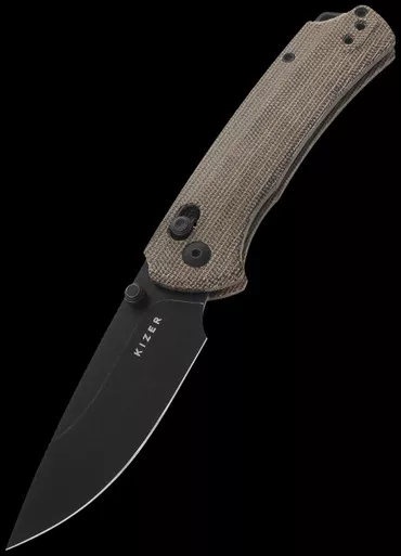 Kizer T1 CD Norplex UltreX Micarta Folding Knife