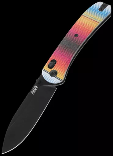 Knafs Lander 2 Mexican Blanket G10 Blackwashed Folding Knife