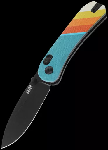 Knafs Lander 3 Good Vibes G10 Blackwashed Folding Knife