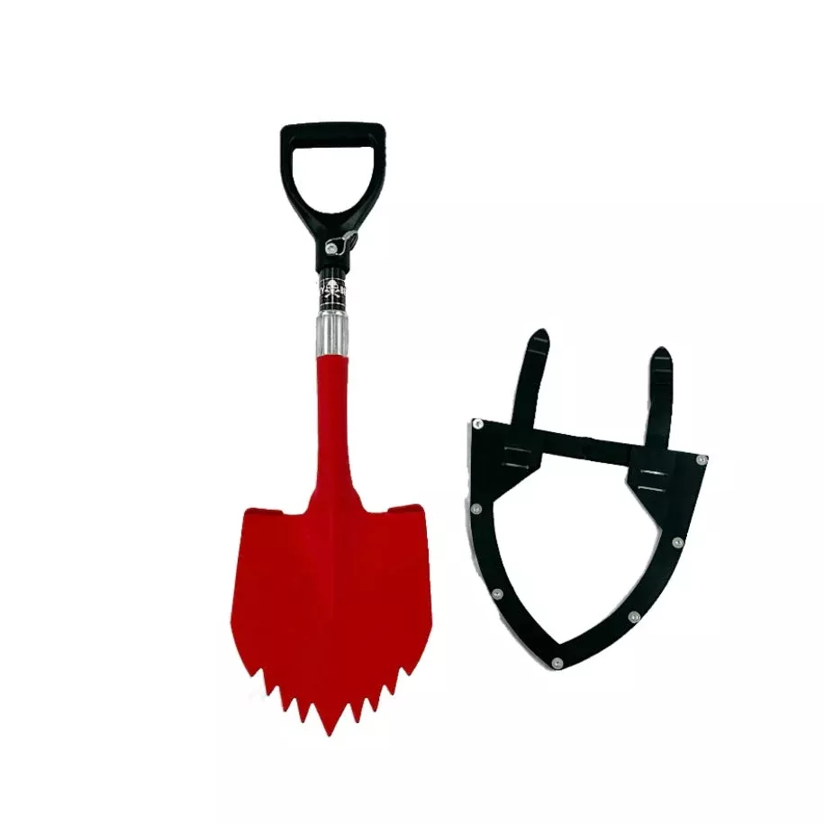 Krazy Beaver Mini Shovelwith guard(Textured Red Head / Black Handle # 45642)