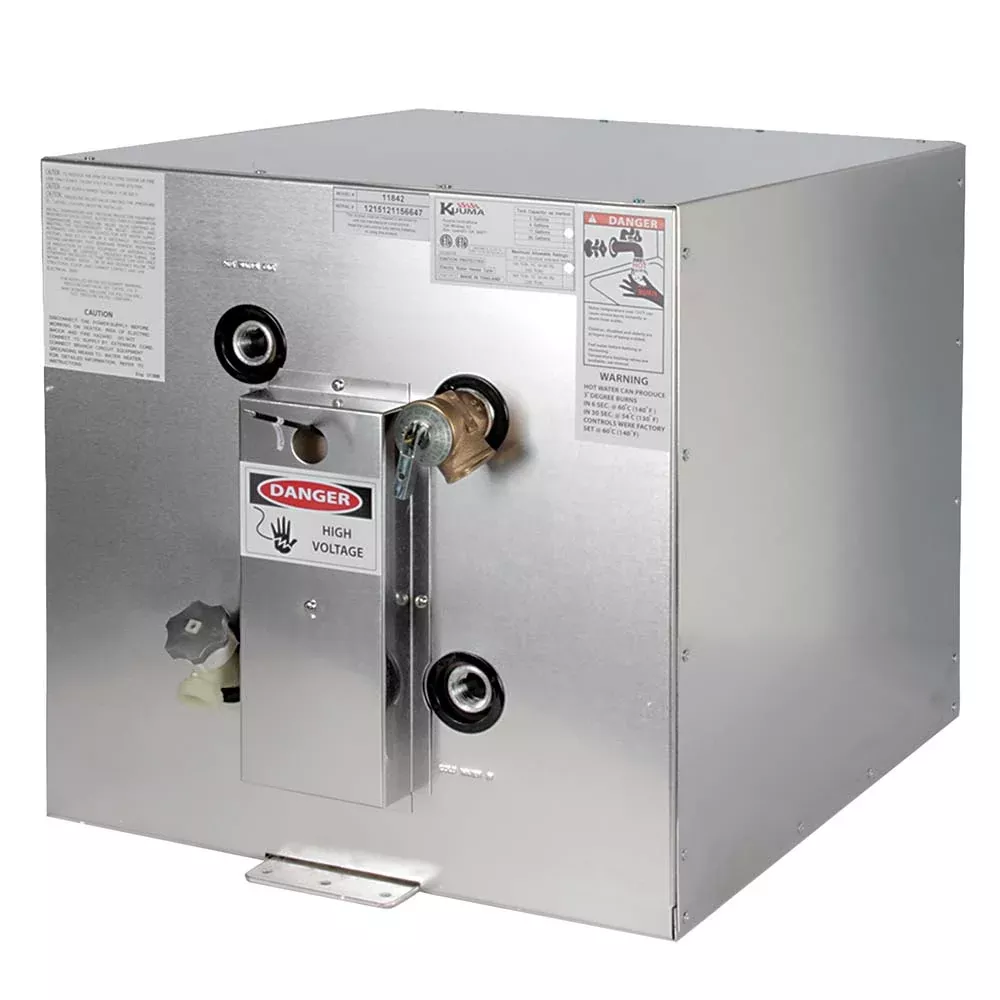 Kuuma 11 Gallon Water Heater - 120V Front Heat Exchange Front Back Mount