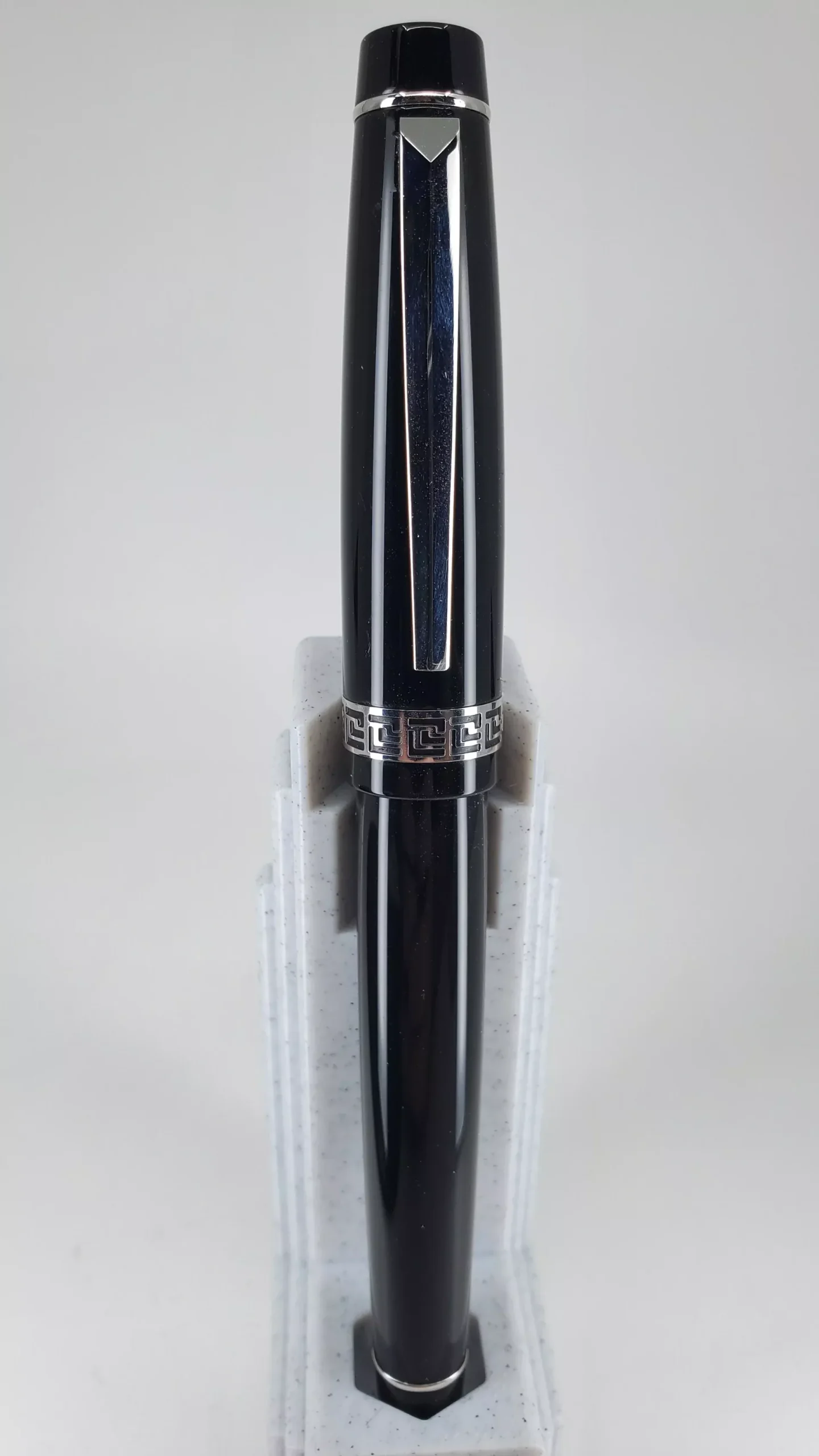 Laban Black w/ Silver Accent Fountain Pen Medium Nib