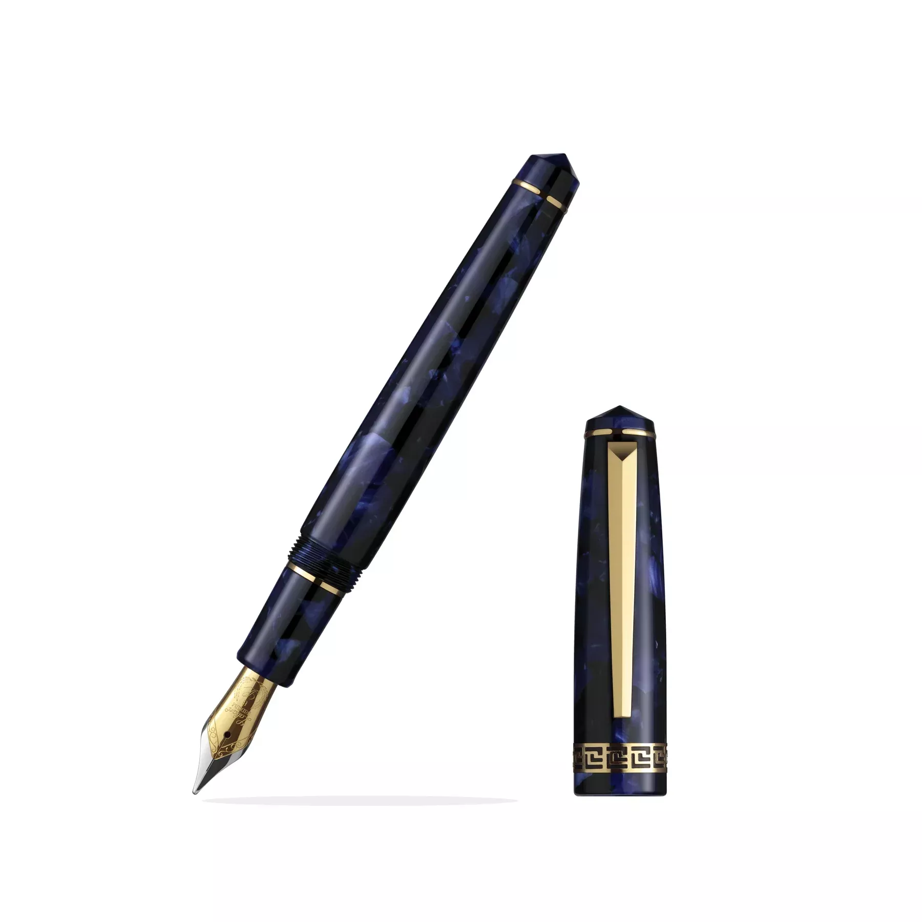 Laban Rosa Deep Ocean Fountain Pen Broad