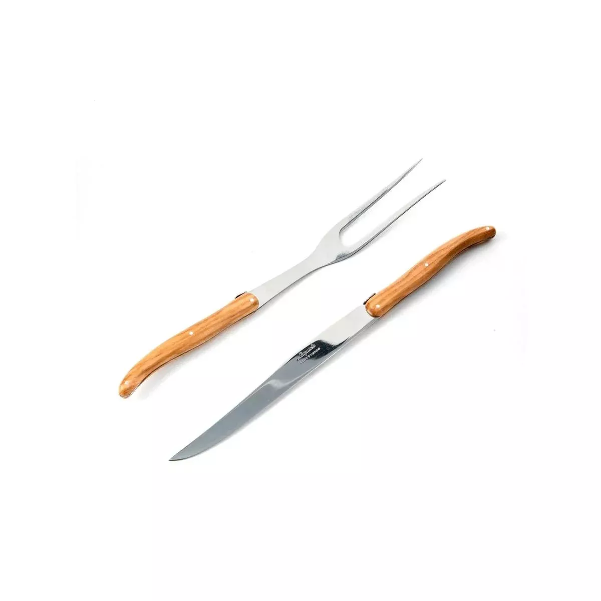 Laguiole Debutant Carving Set (Olive Wood)