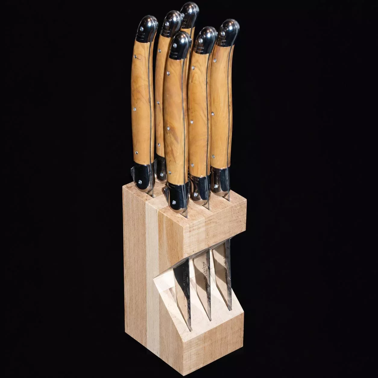 Laguiole Debutant Steak Knife (Set of 6, Olive Wood)