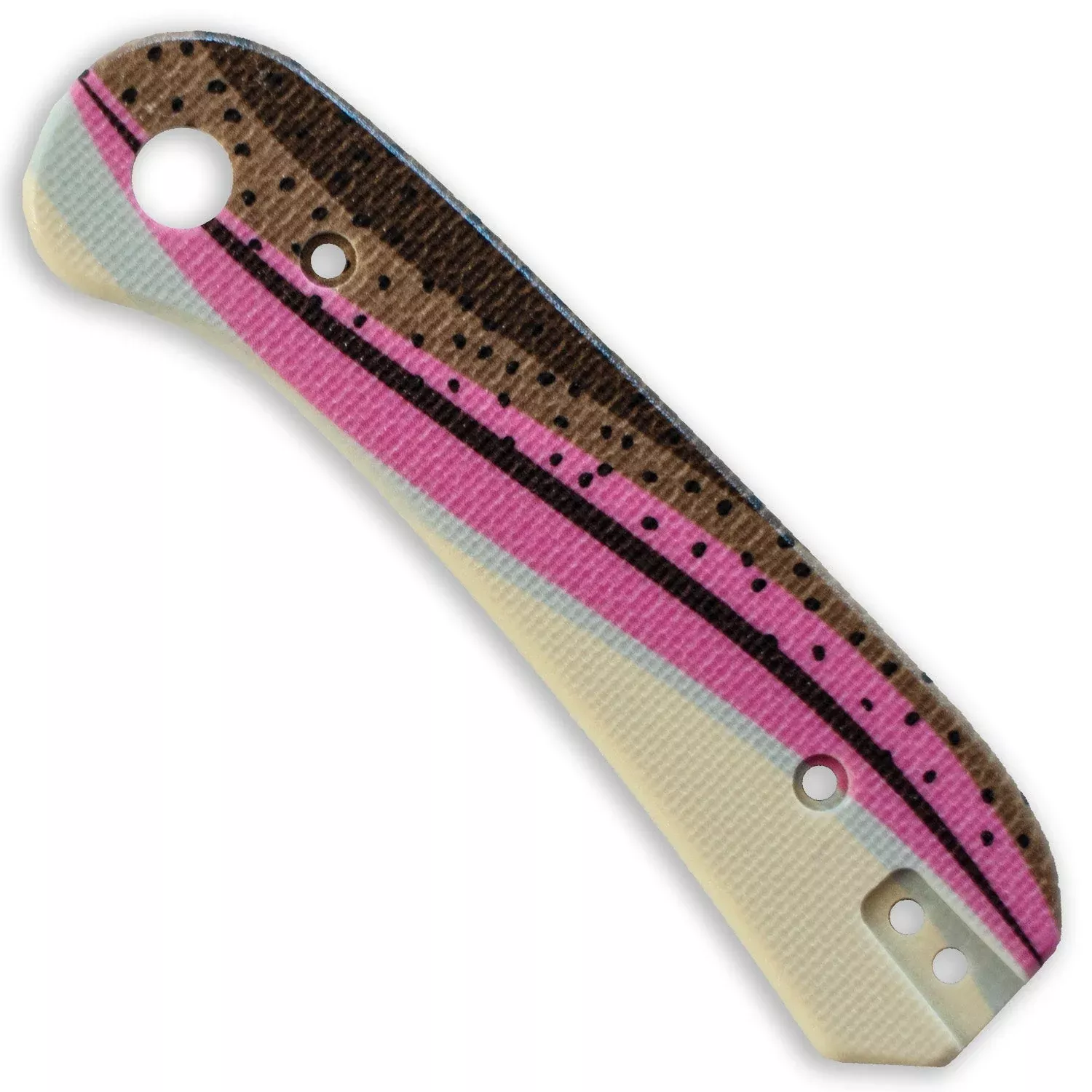 Lander 1 Knife Scales – Rainbow Trout G10
