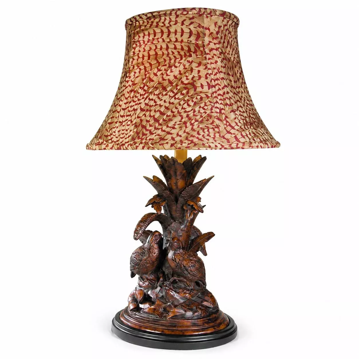 Large Quail Covey Lamp