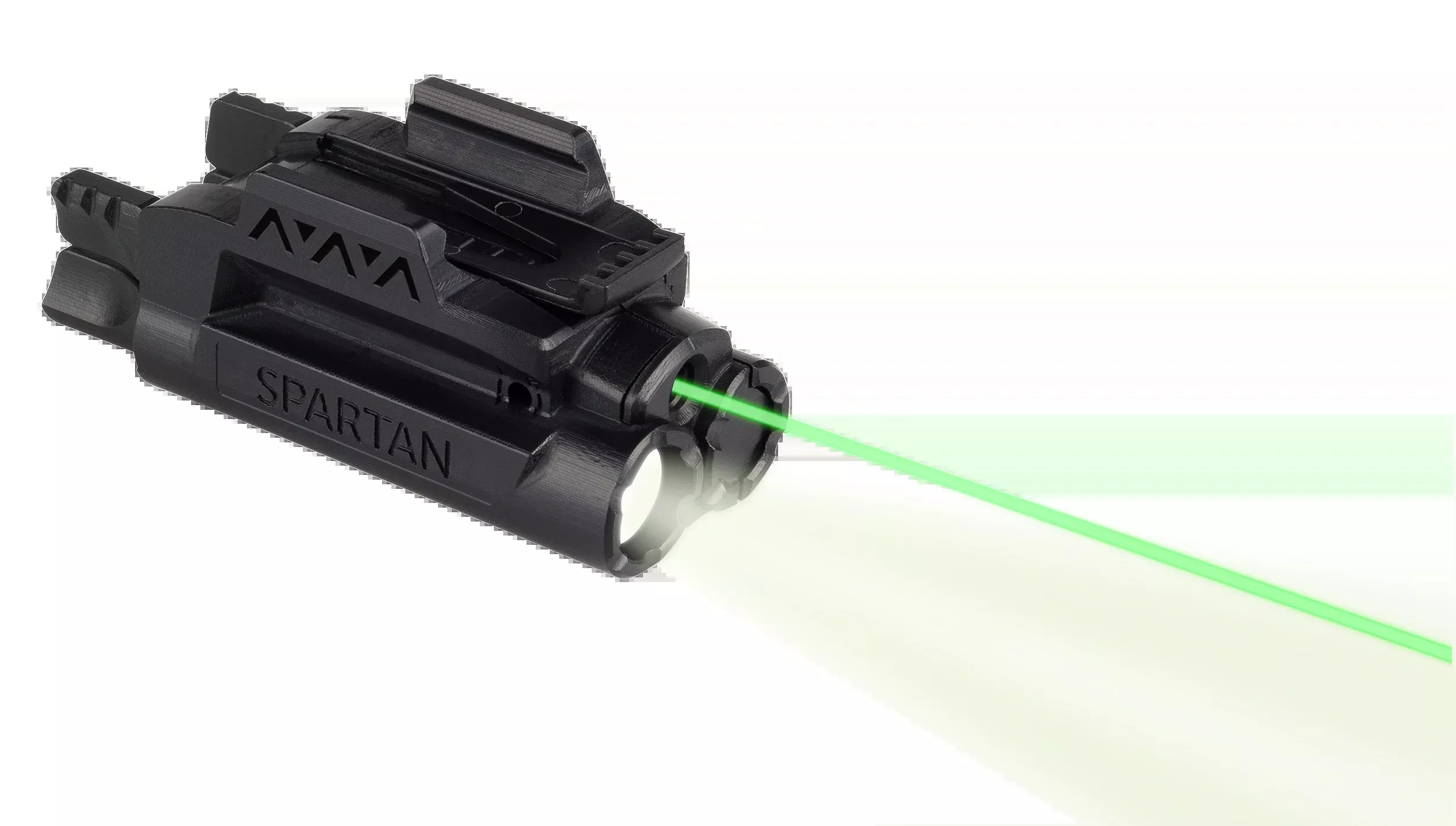 LaserMax Spartan Adjustable Fit Green Laser & 120-Lumen LED Rail-Mount Light, SPSCG