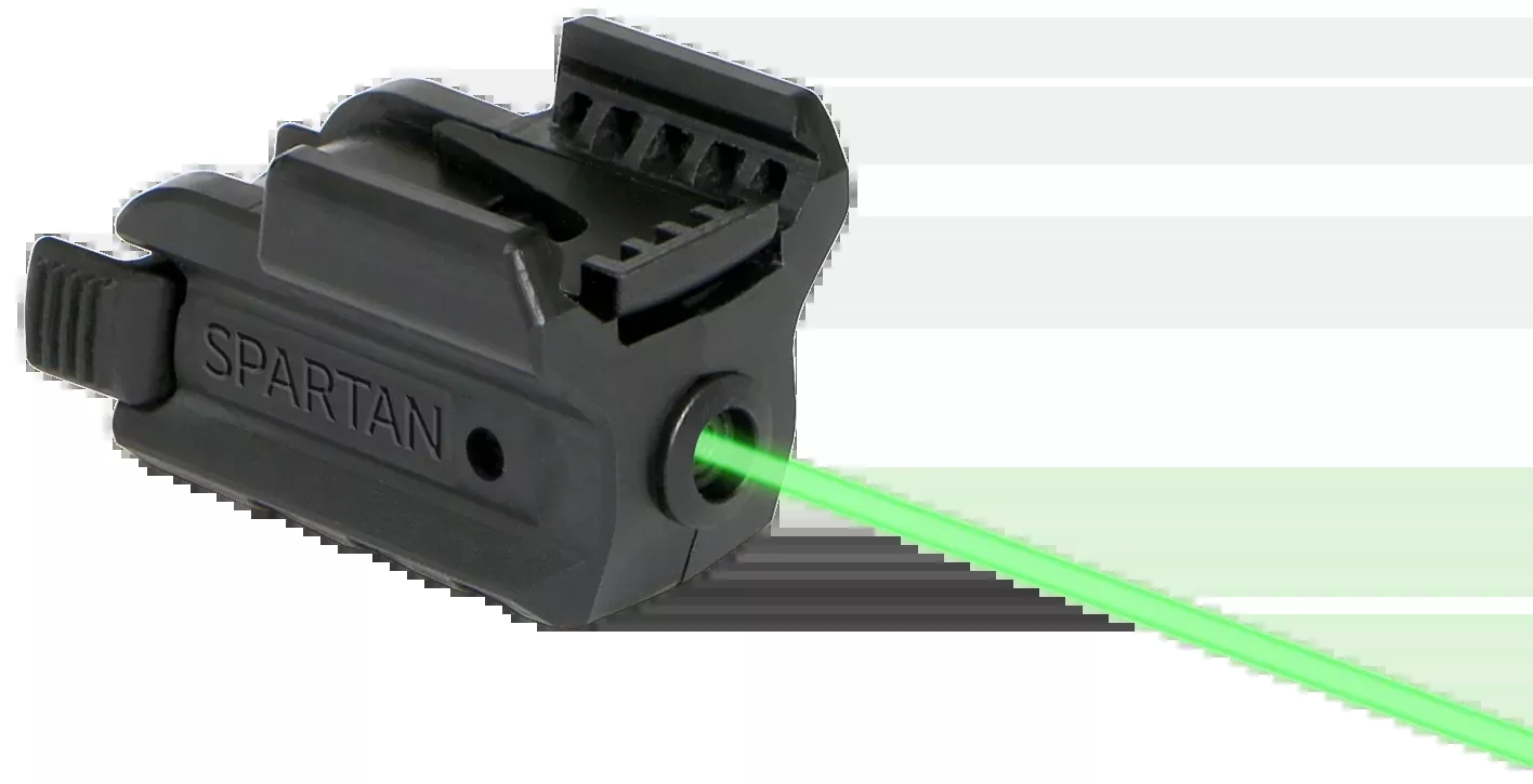 LaserMax Spartan Green Rail-Mounted Laser Sight, Auto-Off, Ambidextrous Controls, SPSG