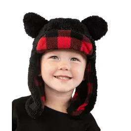 Lazy One Kid and Adult Critter Cap - Bear - M