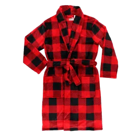 Lazy One Men's Bathrobe - Red Plaid - L/XL