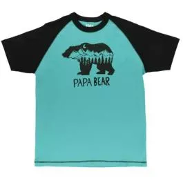 Lazy One Men's Regular Fit PJ Tee - Mountain Bear - L