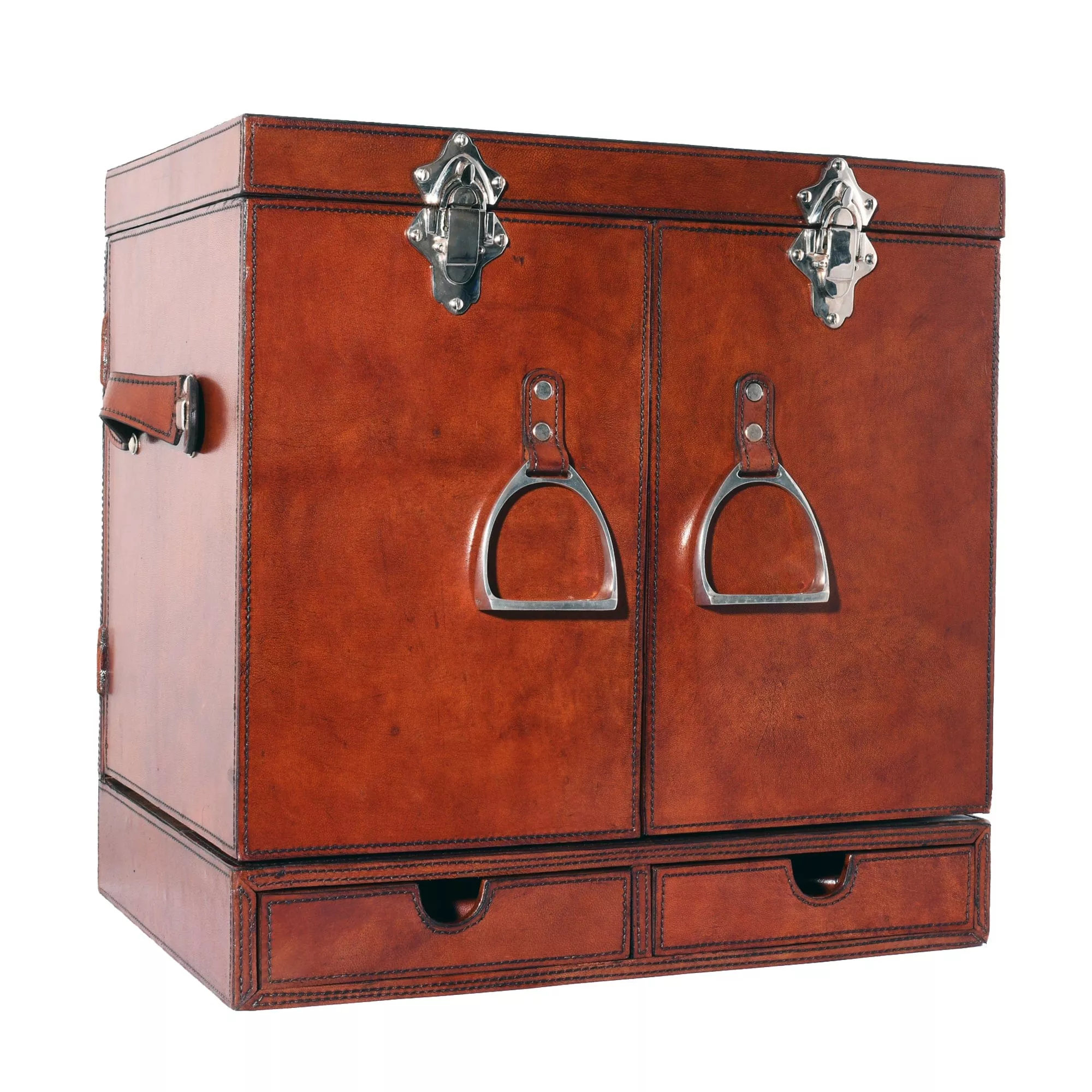 Leather Stirrup Handle Bar Case