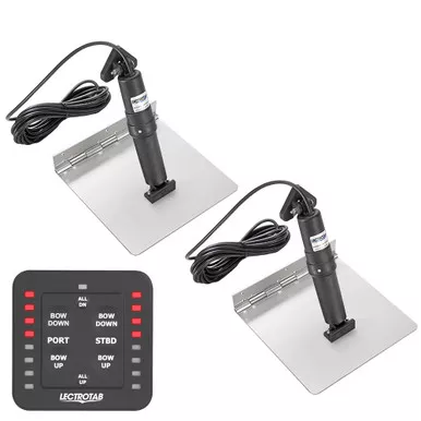 Lectrotab 12 x 9 Stainless Steel One-Touch Trim Tab Kit