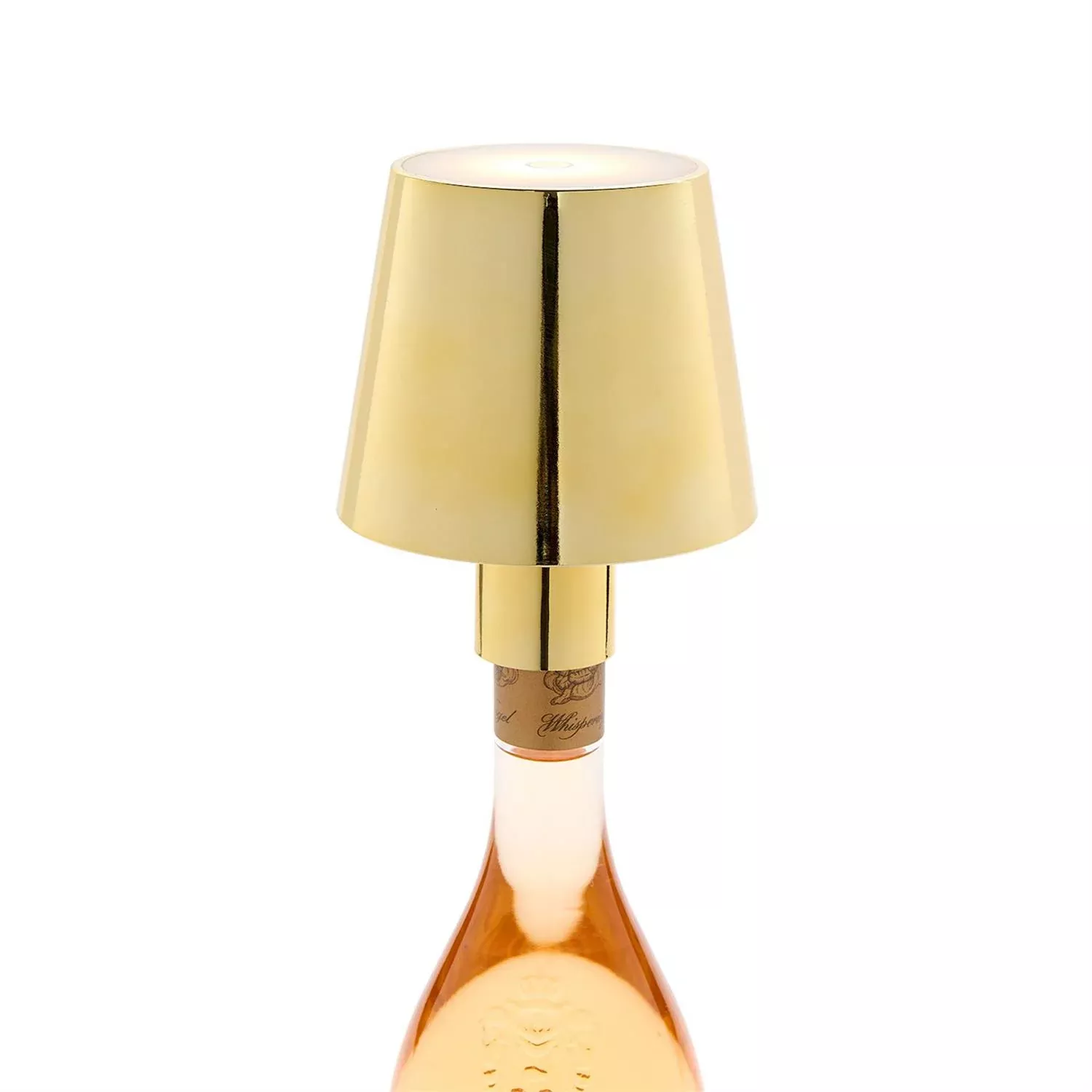 LED Portable Gold Bottle Lampshade