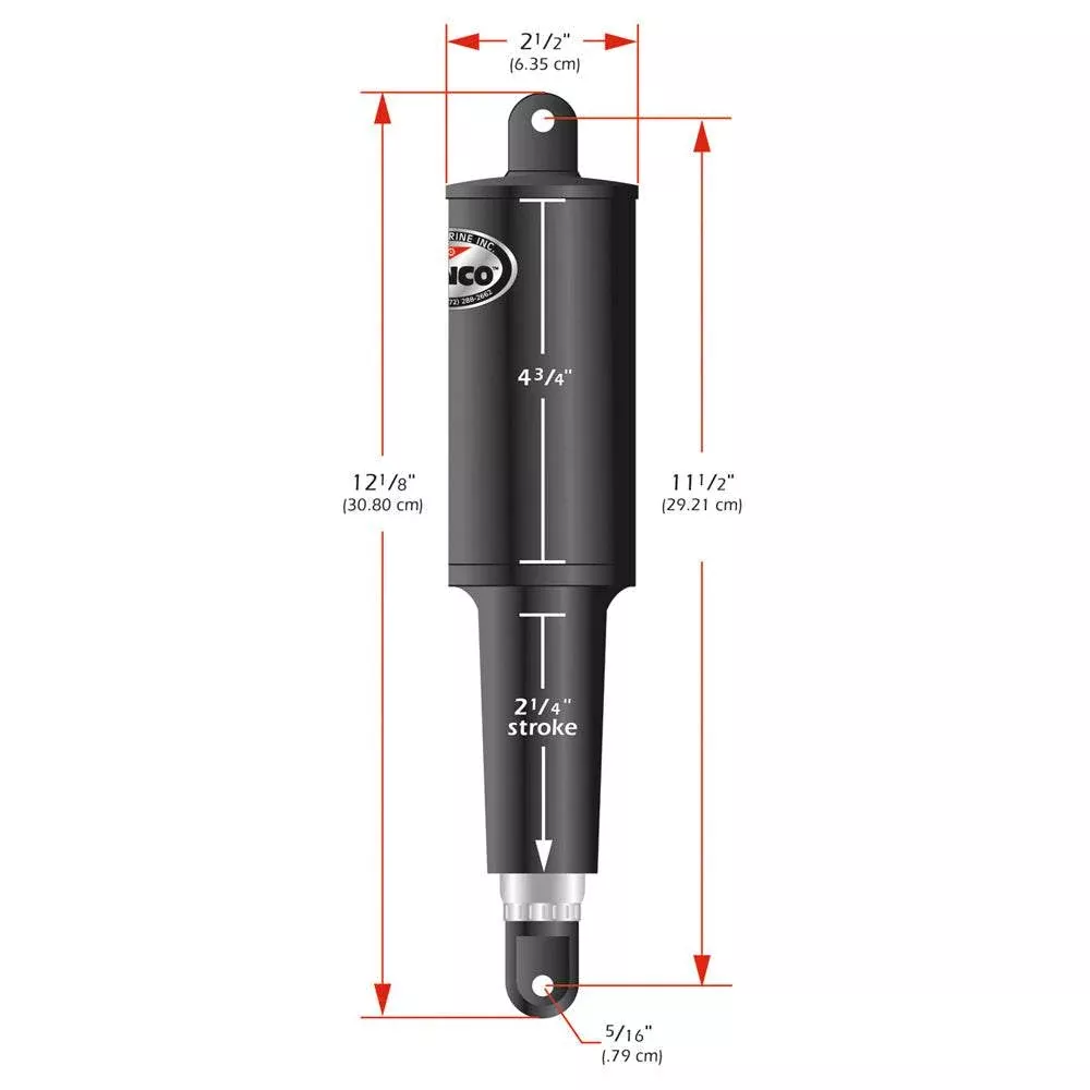 Lenco 101 Standard Actuator - 24V - 2-1/4" Stroke - 15061-001