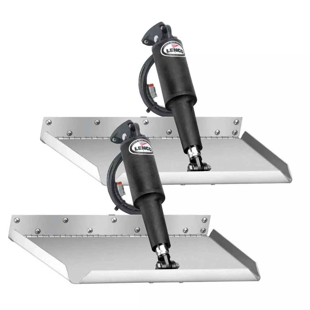 Lenco 12" x 9" Edgemount Trim Tab Kit without Switch Kit 12V - 15015-101