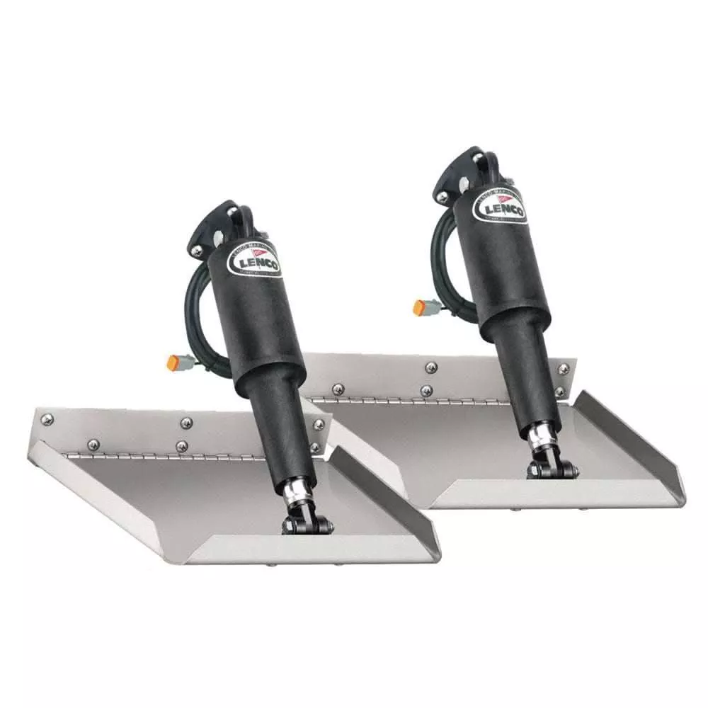Lenco 9" x 9" Edgemount Trim Tab Kit without Switch Kit 12V - 15013-101