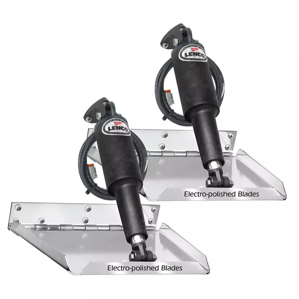 Lenco 9" x 9" Standard Performance Trim Tab Kit without Switch Kit 12V - 15034-101