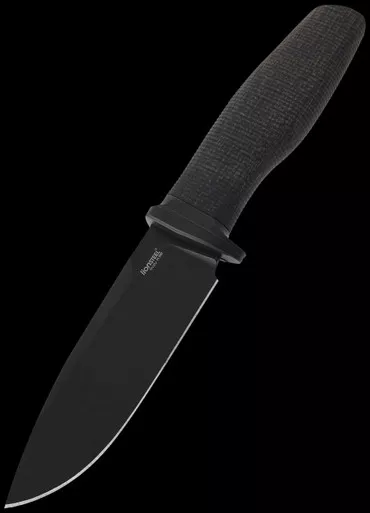 Lionsteel Acha Black Burlap Micarta DLC Fixed Blade