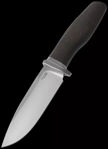 Lionsteel Acha Black Burlap Micarta Fixed Blade