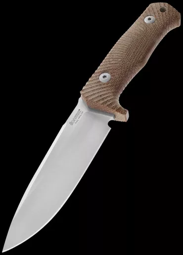 Lionsteel T5 Canvas Micarta Natural Fixed Blade