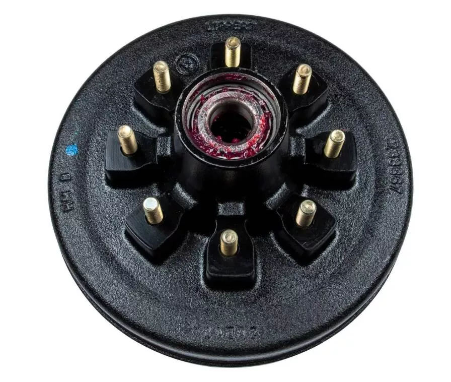 Lippert 12" RV Brake Drum Hub Assembly for 7,000-lb. Axle - 8 on 6.5", 1/2" Stud, Fully Assembled• 814203