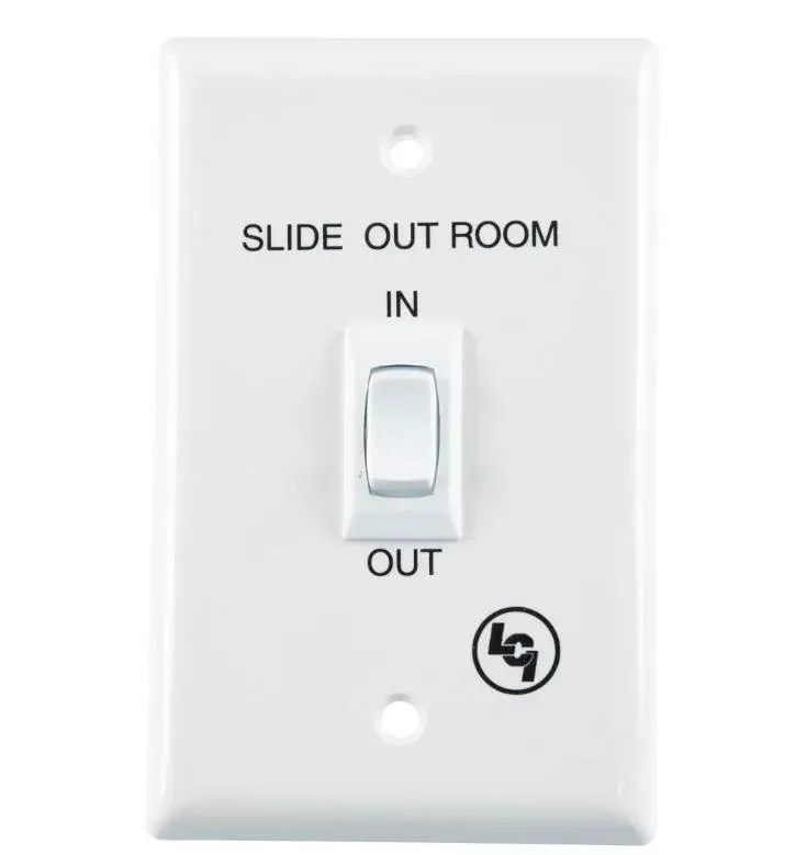 Lippert Hydraulic Slide-Out Interior In/Out Switch, White• 120639