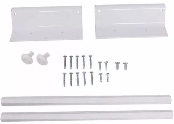Lippert Replacement Bracket Kit for pre-2019 Solera RV Slide-Out Awnings - White• 701627