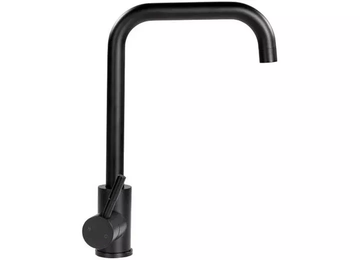 Lippert Square Gooseneck RV Faucet - Black Matte• 2021090597