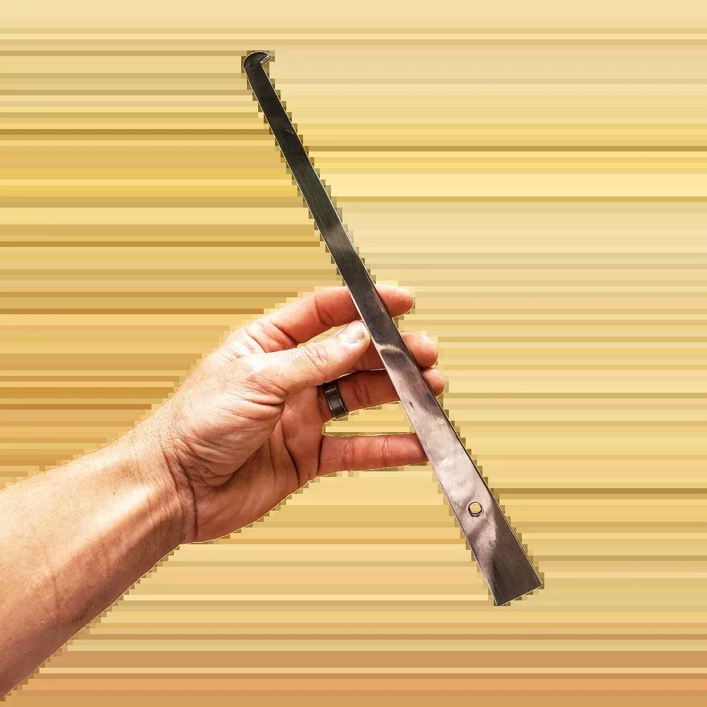 Long Silver Hive Tool with Mini Hook
