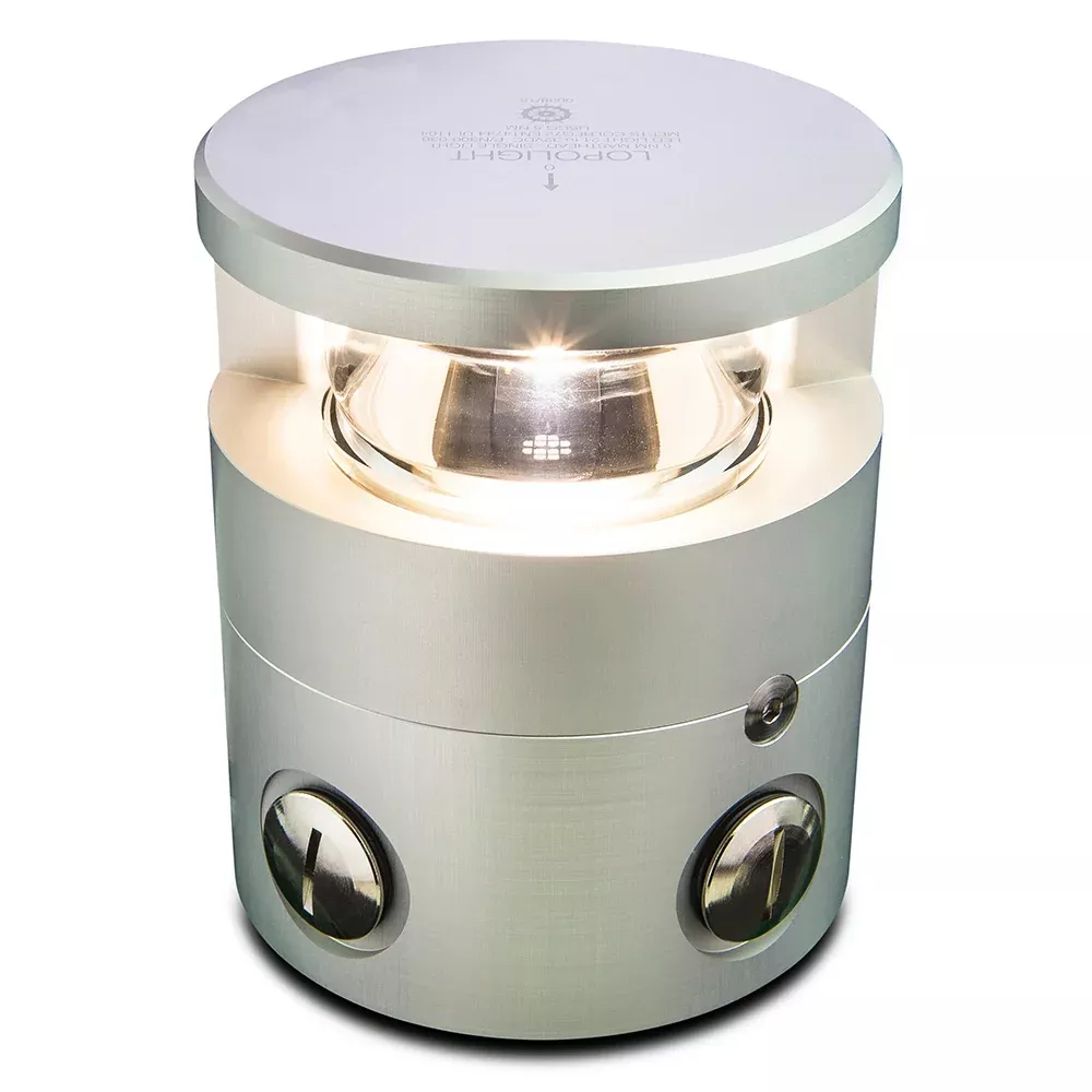 Lopolight Series 300-036 – Masthead Light – 5NM – Horizontal Mount – White – Silver Housing[300-036]