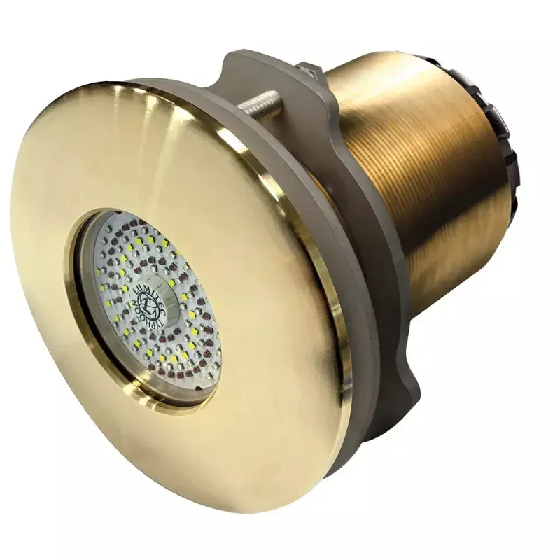 Lumitec SeaBlaze Typhoon Underwater Light – Bronze Thru-Hull LED Light – Spectrum RGBW – Flush Mount