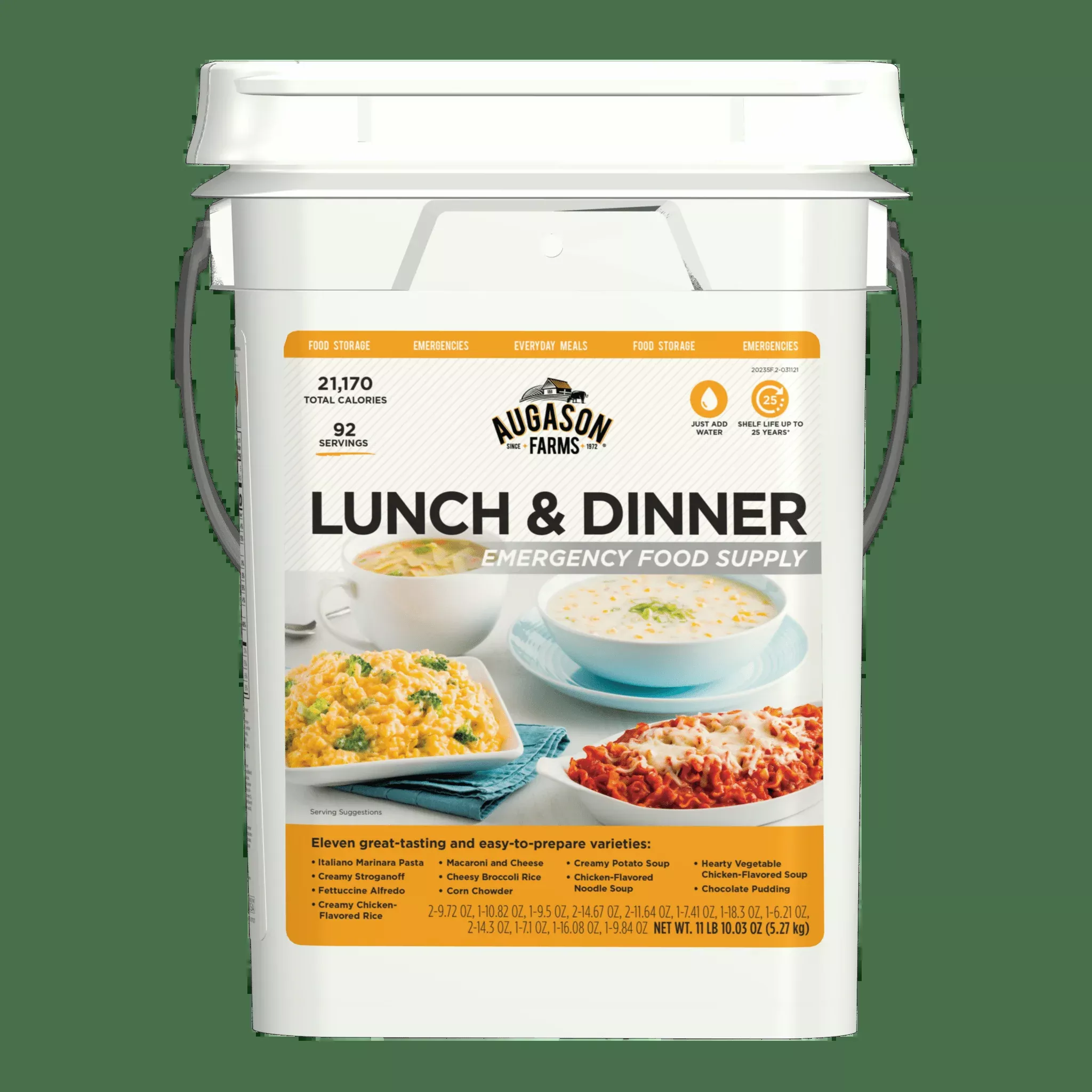 Lunch and Dinner Variety Pail, 92 Servings (SC)