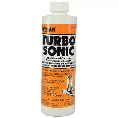 LYMAN 7631705 TURBO SONIC BRASS CASE CLEANIG SOLUTION (CONCENTRATE) 16OZ.