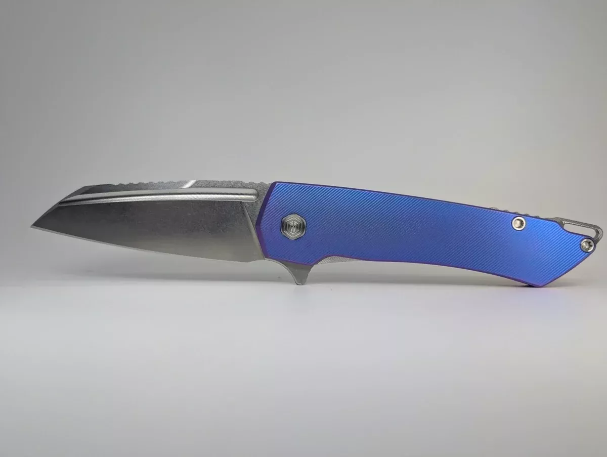 MachineWise Mojave Raw (CPM 20CV | Stonewash | Finestep Handle) Framelock Folding Knife 21 *BLEM*