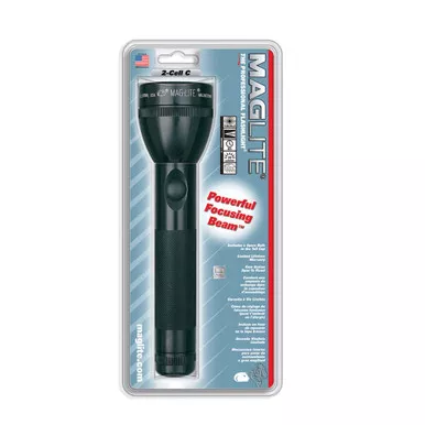 MAGLITE Black Incandescent Flashlight (S2C016)