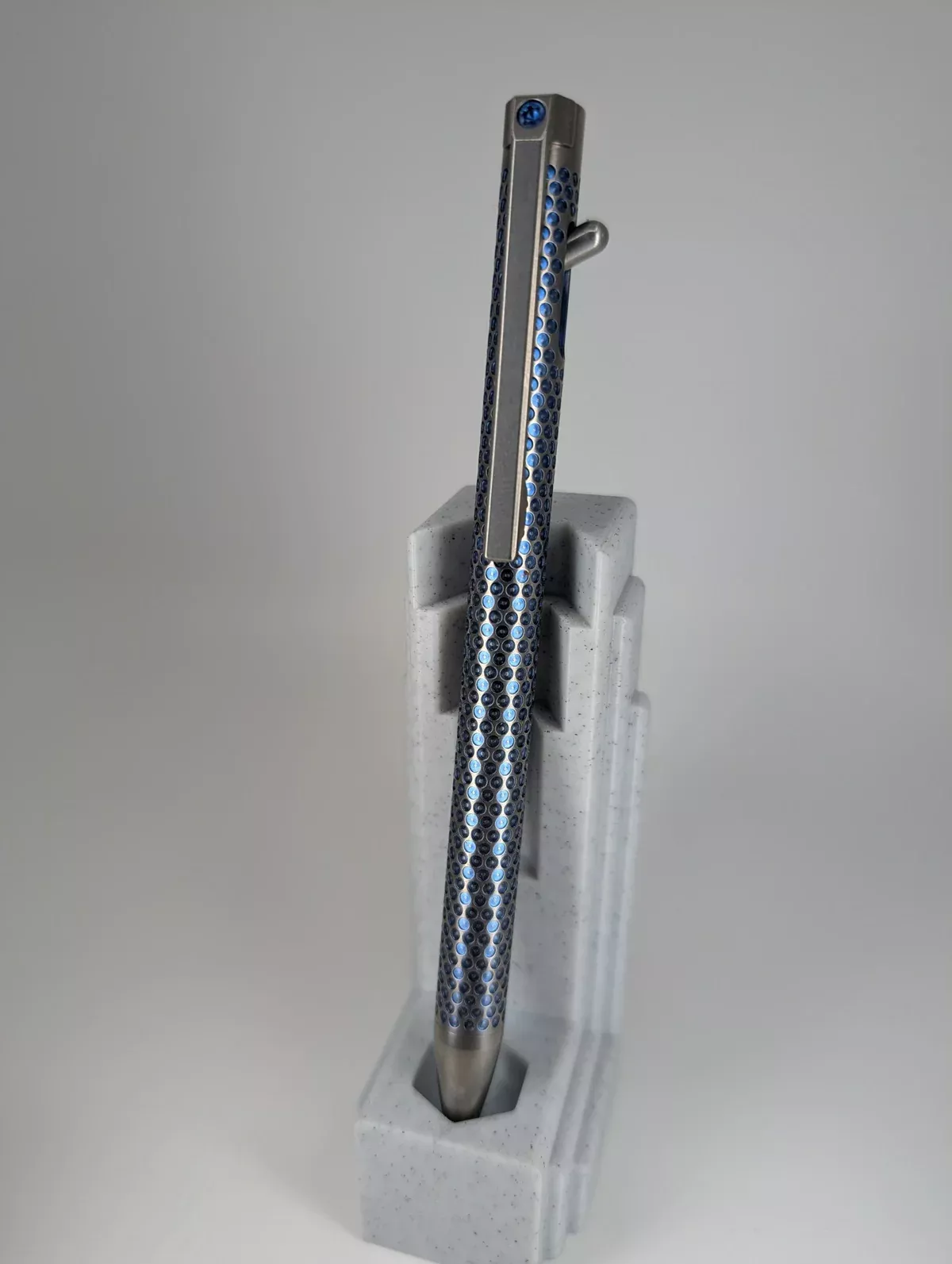 Magnus Clickshift "Golf Ball" Dark Blue Titanium Ballpoint Pen